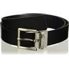 Armani Exchange Essential, Double Face, Metal Buckle, Cintura Uomo, Nero/Blu Navy, 28