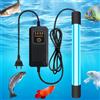 Mineup Aquarium Filter UV Sterilizer Lampada, Sommergibile Luce Sterilizzatrice UV, Lampade per Acquario, con timer, lampada uv acquario per la pulizia di acquari, piscine per acquari, acquario (11W)