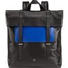 DUDU Zaino Colorato in Pelle da Uomo Donna, Zaino Grande Morbido 14L Multitasche Design Sportivo Casual Nero