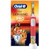 Oral-B Pro Kids König der Löwen - Spazzolino elettrico per bambini dai 3 anni in su, con modalità Sensitiv+ per la cura dei denti, setole extra morbide, 1 testina di ricambio, 4 adesivi