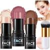 Meiruier 3 Pezzi Contouring Viso Stick,Blush Stick, Contour Highlighter, Bacchetta di Bellezza per Fard, Impermeabile Leggero Stick di Trucco, Finitura Naturale Liscia A Lunga Durata (BLUSH-2, B)