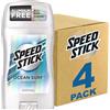 Speed Stick Men's Deodorant, Ocean Surf, 3 Ounce, 4 Pack, Packaging may Vary