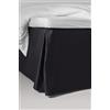 Jotex Zack Satin - Copriletto, 100% cotone biologico di alta qualità, altezza 45 cm, colore: nero, 160 x 200 cm