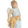 More Than Words 9634 - Statuetta commemorativa con angelo e gatto