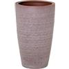 DRW Vaso rotondo in ceramica in terracotta 36 x 36 x 60 cm