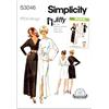 SIMPLICITY Cartamodello SS3046Y5 per abito da donna in due lunghezze indossato avanti o indietro e fascia Y5 (18-20-22-24-26)