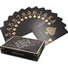 Bullets Playing Cards, Carte da Poker in plastica Nera Edizione Nera, Matt, con Due Personaggi d'angolo, Gioco di Carte Deluxe con Indice Jumbo, Carte da Gioco Professionali Premium per Il Texas