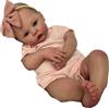 ZIYIUI 22inch 55CM Reborn Bambole Che Sembrano Vere Femmina in Morbido Silicone Realistic Baby con Capelli a Poco Prezzo Doll Occhi Aperti Magnetico Giocattolo