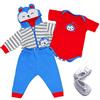 ZIYIUI 50-55 cm Stili Diversi per Bambole Appena Nate di Alta qualità da Vestito Interamente da Bambole Bambole Tuta Set Bambole