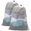 DoGeek 30 x 40 cm 2 Pezzi Rete per la biancheria per lavatrice, sacco per la biancheria Sporca Viaggio, per abbigliamento esterno, lingerie, calze, collant, calze, bianco