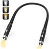 HORJOR Lampada da Lettura 3 Colori LED Luce per Lettura Libri a Letto USB Ricaricabile Luce da Collo 360°Pieghevole, 1000Ah Luce Lettura Libro Notturna per Leggi, Lavora a Maglia, Ripara-Nero