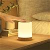 Bonsery Lampada da comodino a LED Touch, dimmerabile, con 256 colori RGB e 3 modalità, luce notturna per bambini, ricaricabile, con funzione temporizzazione e memoria