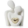 JJQHYC Statua Romantica di Coppia, Soprammobili Moderni, Piccola Decorazioni Casa, Coppia Statuetta Bianchi Regalo Anniversario di Matrimonio