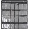 SAVORLIVING Organizer da Parete con 24 Tasche, Portaoggetti da Parete, Ideale per Classi, per Riporre Calcolatrici e Cellulari, Borsa portaoggetti da appendere con 4 Ganci in Metallo, grigio