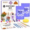 Pllieay Kit di ceramica per adulti Kit di argilla secca all'aria per principianti Kit di pittura in ceramica include strumenti per scolpire, vernice, pennelli e istruzioni