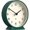 Newgate® M Orologio da scrivania Mantel Echo | Design moderno a tondo | Verde Eden | Numeri facili da leggere | Stile contemporaneo per scrivania, tavolo, mensola o comodino