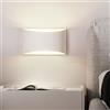 CRFASIBE LED Lampada da Parete 7W Bianco Caldo, Applique da Parete Interno, Classico Lampada a Muro LED Up Down per Soggiorno Camera da Letto Corridoio Bagno(Bianco)