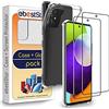 ebestStar - Cover per Samsung Galaxy A52, A52S 5G, Custodia Silicone Trasparente, Protezione TPU Antiurto, Bordi Rinforzati, Trasparente + Vetro Temperato x2