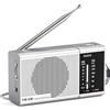 Tendak Radio Portatile, Radiolina Portatile FM/AM, Radiolina Tascabile con Eccellente Ricezione, Facile da Usare, Jack per Cuffie (AA)