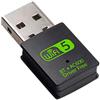 Inivech Adattatore USB WiFi Bluetooth - Scheda di rete WiFi Dual Band 2.4Ghz / 5.8Ghz + Bluetooth 4.2 Ricevitore WiFi Chiavetta per PC fisso - Driver Autoinstallante