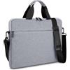 MicaYoung 14 15 Pollici Custodia per Laptop Borsa con Tracolla Custodia Protettiva Compatibile con MacBook ASUS HP Surface Dell Chromebook, Grigio