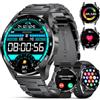 FOXBOX Militare Smartwatch Uomo,120+ Modalità Sportive Chiamata Bluetooth Calorie Frequenza Cardiaca Pressione Sonno per Android ios
