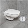 Geberit Renova WC sospeso, SET con accessori, 203050600+TK3000+PR9999XX, Renova bianco [WC > WC Sospesi]