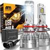 ANTEMOON Lampadine HB3 9005 LED, 110W 30000LM 800% Brillante 6500K Bianco LED HB3 Auto Fari Abbaglianti e Anabbaglianti 12V 24V Lampada Sostituzione per Alogena e Xenon, 2 Lampade
