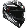 AGV CASCO K5 S MULTI MPLK L TEMPEST BLACK/SILVER