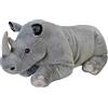 Wild Republic Cuddlekins Jumbo Rinoceronte, Peluche di Animali, 76 cm, Peluche per Neonati, Peluche per Regalo di Compleanno Imbottitura Realizzata Partendo da Bottiglie Riciclate