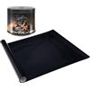 Yonuaret Sfondo nero per acquario, statico, adesivo in PVC, autoadesivo, per acquario, sfondo nero, decorazione per acquario