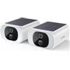 ieGeek Telecamera Wi-Fi Esterno Senza Fili 2K, Pannello Solare,S1 (2 Pezzi)