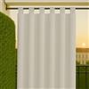 Byour3 - Tende Impermeabili Da Sole Per Esterno SU MISURA Con Passanti In Stoffa A Caduta Antimuffa - Tenda Laterale Gazebo Con Anelli In Tessuto X Terrazzo Balcone Pergola (Naturale, L.155 x 285H)