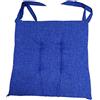VO design Set 6 cuscini BLU,trapuntati al centro 40x40 spessore 5 cm, copri sedia cucina