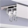 Innovz Binario Tenda Soffitto Binario Doppio per Tende in Alluminio per Tende a Uno Strato, Binario per Tende da Parete o da Soffitto con Manto Oscurante, Binario per Tende Mantovana per Gazebo RV Balcone(Wa