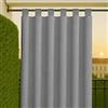 Byour3 - Tende Impermeabili Da Sole Per Esterno SU MISURA Con Passanti In Stoffa A Caduta Antimuffa - Tenda Laterale Gazebo Con Anelli In Tessuto X Terrazzo Balcone Pergola (Grigio, L.155 x 285H)