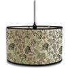 Morbuy Paralume in Bambù Floreale Vintage Paralume a Tamburo Diametro 30cm Paralume per Lampada da Tavolo, Lampada da Terra, Lampadario, E27 Lampada Accessorio, Decorazioni (Garofano 3)