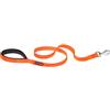 Ferplast Daytona G Guinzaglio per Cani Extraresistente - Morbida Impugnatura Imbottita - Pratico Porta Sacchetti Igienici - Antiabrasione - Design Italiano - 120 x 1,5 cm, Arancio
