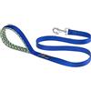 Ferplast Daytona G Guinzaglio per Cani Extraresistente - Morbida Impugnatura Imbottita - Pratico Porta Sacchetti Igienici - Antiabrasione - Design Italiano - 120 x 1,5 cm, Blu Fantasia