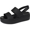 Crocs Brooklyn Low Wedge, Sandali Donna, Latte Mushroom, 34/35 EU