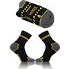 sesto senso Calze da Lavoro Sneaker 6/12 Paia Cotone Calze Corte Robuste Tallone e Punta Rinforzati 12 Pack 35-38