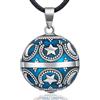 EUDORA Harmony Ball Chiama Angeli Luna e Stella Collana con Ciondolo a Sfera per Campane di Musica per Donne Neonati Ragazze Bellissimi Gioielli Regalo Affascinante, 114 cm + 76 cm