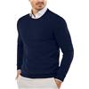 CXKOLD Maglione Uomo Bianco Maglione Traforato Pullover Cotone Maglietta Tennis Uomo Camicia Pile Uomo Polo Uomo Manica Lunga Camicia da Lavoro Uomo Cotone Manica Lunga t Shirt Nera Oversize Uomo