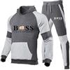 Vhersily 2025 - Tuta Uomo Completa Felpata da Pezzi Giacca Felpa con Cappuccio A Maniche Lunghe E Pantaloni Jogging Suit Ginnastica Invernale in Due Pezzi, Streetwear