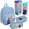 Undercover Zaino per asilo Frozen Bambina - Personalizzato con nome - Set zaino per bambini, Set 3 - Set completo