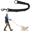 Goerpn Guinzaglio Antiurto per Cane, Guinzaglio Corda Assorbimento degli Urti, Guinzaglio Elastico Elastico in Nylon Ideale per Passeggiate, Correre per Cane Piccolo a Medio, Nero