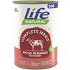LifeDog Life Dog Complete Menu umido per cani 400 gr - Manzo a Pezzettoni - Confezione da 6 pezzi - Cibo Umido per Cani - 1° ORDINE? scegli lo sconto BZR5 / BZR20 + 200 punti fedeltà