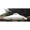Megashopitalia Top Telo Copertura di Ricambio per gazebo 3x3 MT con Airvent Originale Bianco