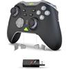 PXN P5 Controller da Gaming 2025 - Joystick Hall Effect, 4 Macro, Wireless (2.4G/BT/SW), Grilletto a 2 Livelli, Vibrazione, 1000mAh, APP, FN, POM - Controller per PC, Switch, Android e iOS (Nero)