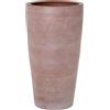 DRW Vaso rotondo in ceramica in terracotta 38 x 38 x 70 cm